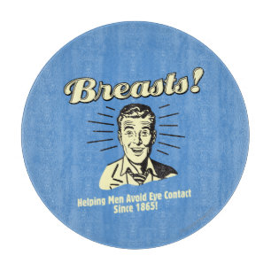 Breasts: Helping Avoid Eye Contact Cutting Board