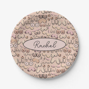 breasts paper plate