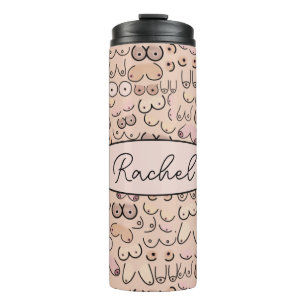 breasts thermal tumbler