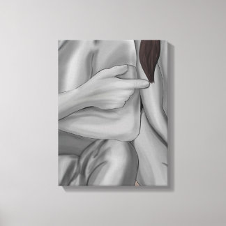 Breath Before Touch II – A Pause in Time Canvas Print