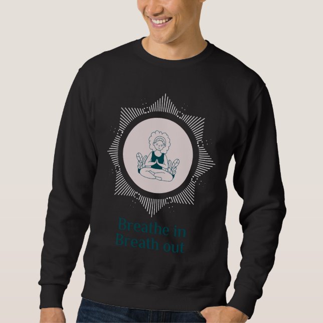 Breath In Breath Out Yoga Motivation Tees (Front)