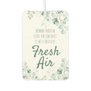 Breath of Fresh Air Real Estate Pop By Gift Car Air Freshener