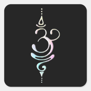 Breathe 2 square sticker