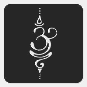 Breathe 3 square sticker