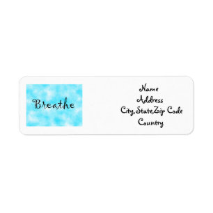 Breathe-address label