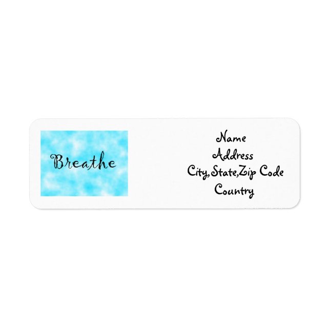 Breathe-address label (Front)