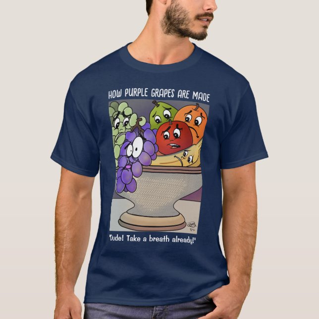 Breathe Already Men's Blue T-Shirt (Front)