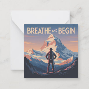 Breathe And Begin Card