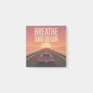 Breathe And Begin Post-it Notes