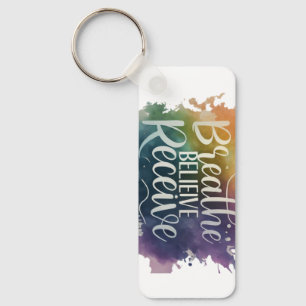 Breathe, Believe, Receive: Key to Calm Ring