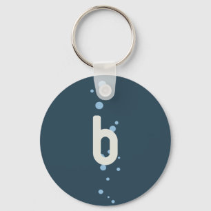 Breathe - Blue Key Ring