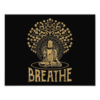 Breathe Buddha Idea Yoga and Meditation Photo Print