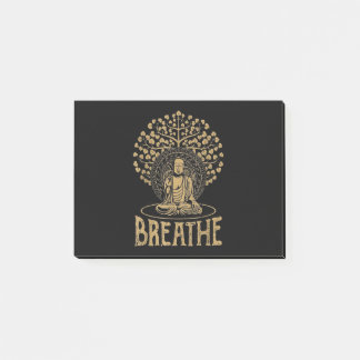 Breathe Buddha Idea Yoga and Meditation Post-it Notes