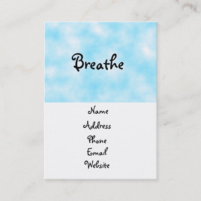 Breathe-business cards (Front)