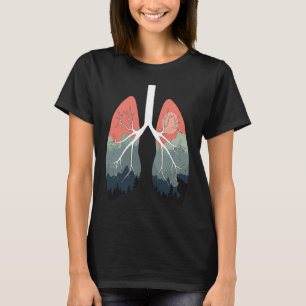 Breathe Clean Air Lung Love Earth Day Breathing Ap T-Shirt
