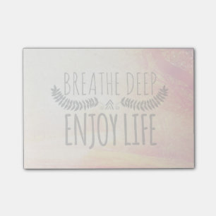 Breathe Deep Post-it Notes