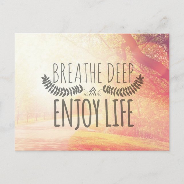 Breathe Deep Postcard (Front)