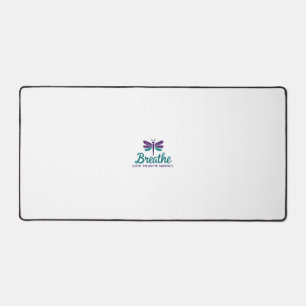 Breathe Dragonfly Suicide Prevention mental health Desk Mat