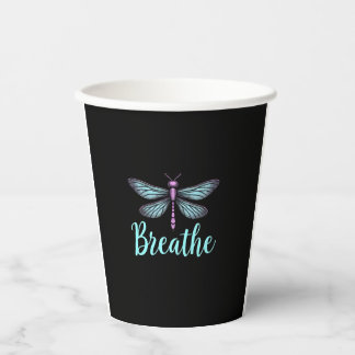 Breathe Dragonfly Suicide Prevention mental health Paper Cups