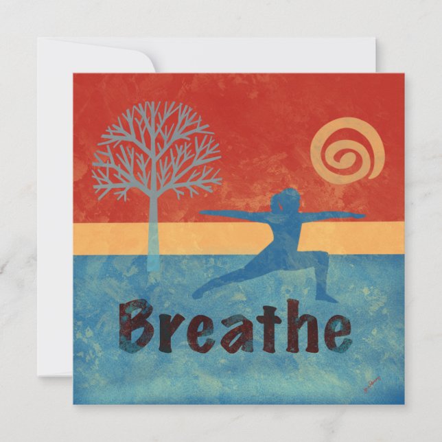 Breathe Flat Note Card (Front)