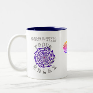 Breathe Focus Relax Two-Tone Coffee Mug