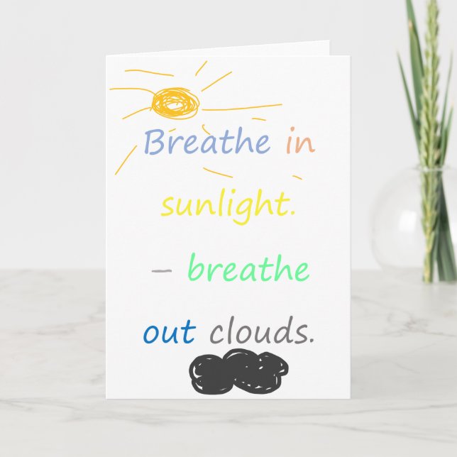 Breathe happiness card (Front)