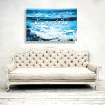 Breathe Hawaii Turquoise Ocean Waves Photo 32x48 Canvas Print<br><div class="desc">“Breathe”, relax, and enjoy the mesmerising ocean waves with this canvas photo print of the Hawaiian Pacific. You can easily personalise this wall art plus I also offer customisation on any product. IMPORTANT NOTE: Please do not change the size on this canvas to go any larger than what is listed....</div>