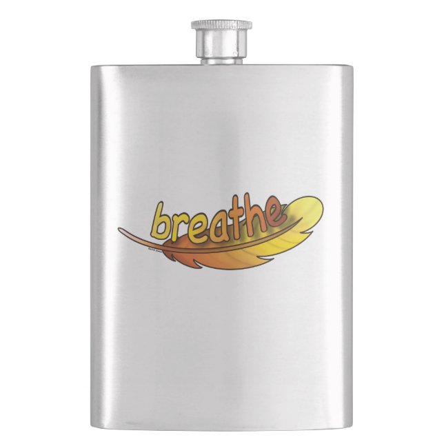 Breathe  hip flask (Front)