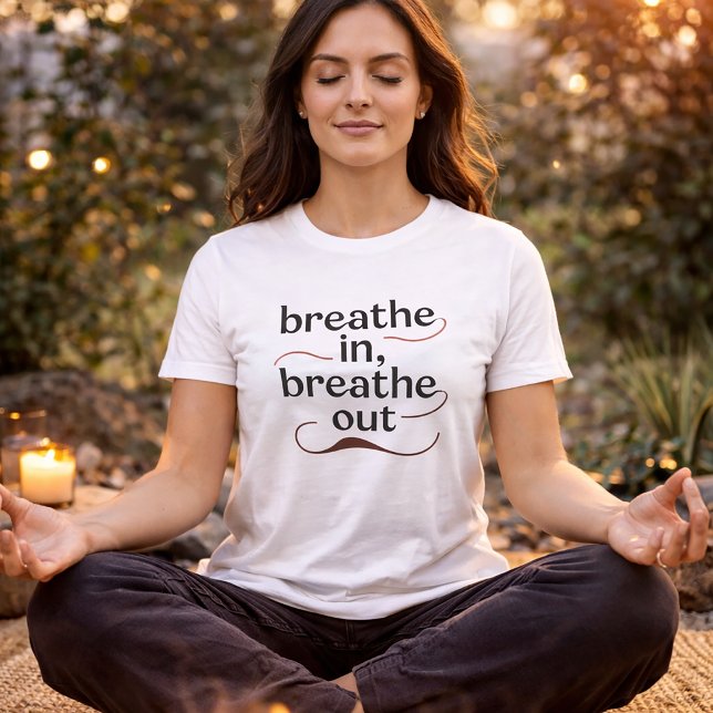 Breathe In, Breathe Out – Minimalist Mindfulness D Tri-Blend Shirt (Creator Uploaded)