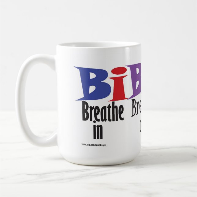 Breathe in, breathe out, move on - mug (Left)