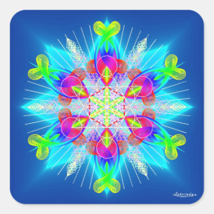 Breathe-In, Breathe-Out Square Sticker