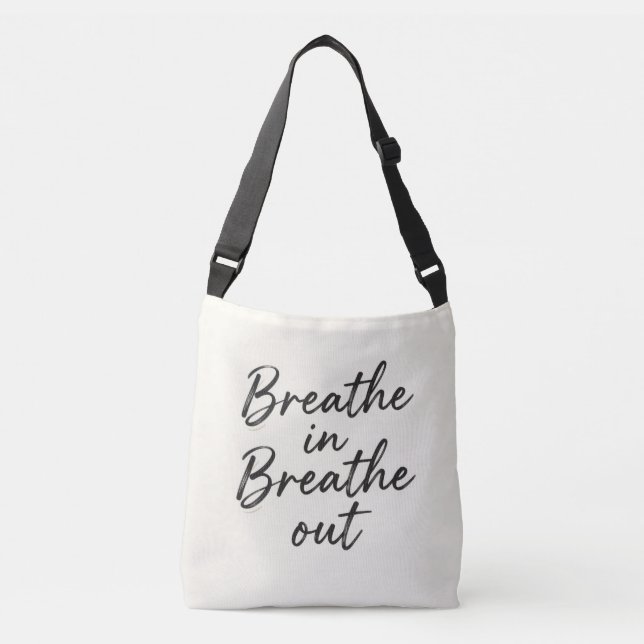 Breathe in, breathe out tote bag (Front)