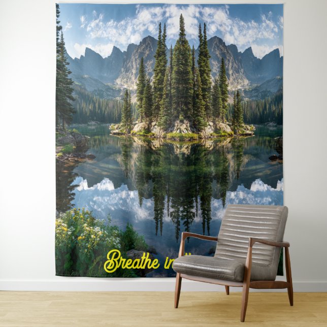  Breathe In: Tranquil Island Reflections Tapestry (In Situ)