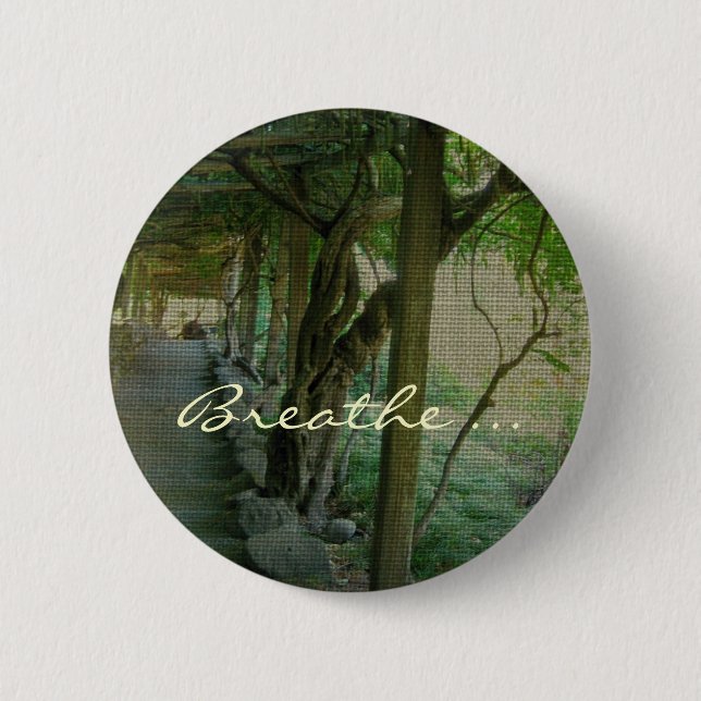 Breathe/Japanese Garden - Button (Front)