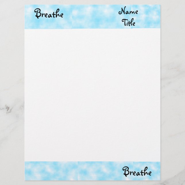 Breathe-letterhead Custom Letterhead (Front)