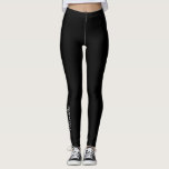 Breathe Lettering All Black Leggings<br><div class="desc">Breathe Black Leggings for everyday use or workouts. Bottom right leg has the word "Breathe".</div>