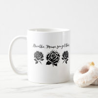 Breathe Mama Floral Motivational Quote silhouette