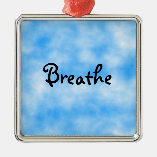 Breathe-ornament Metal Tree Decoration (Front)