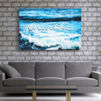 Breathe Quote Hawaii Turquoise Ocean Waves Photo