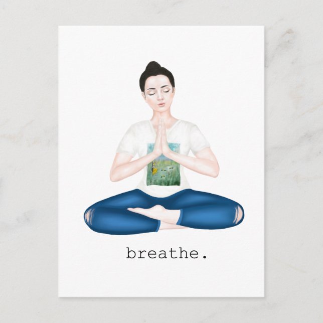 breathe. relax postcard (Front)