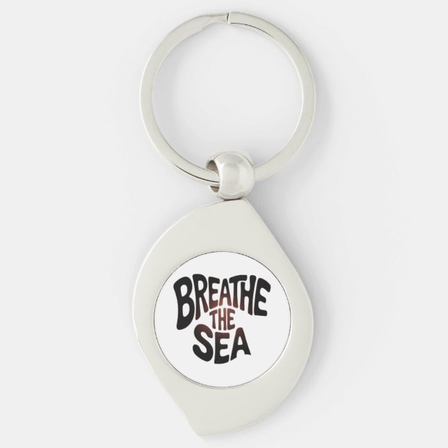 Breathe the Sea Key Ring (Front)