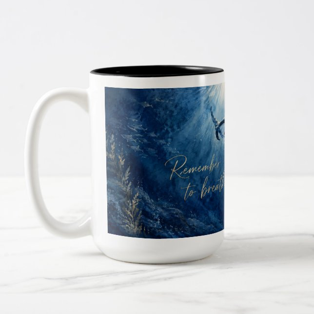 Breathe Two-Tone Coffee Mug (Left)