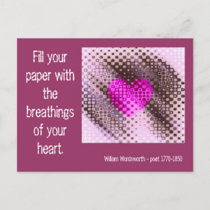 Breathings of The Heart Quote Postcard