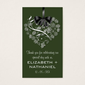 Breathless Wedding Favour Biz Favour Tag-forest