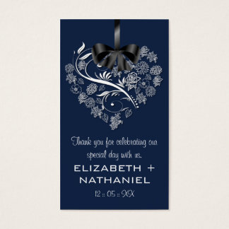 Breathless Wedding Favour Biz Favour Tag-indigo