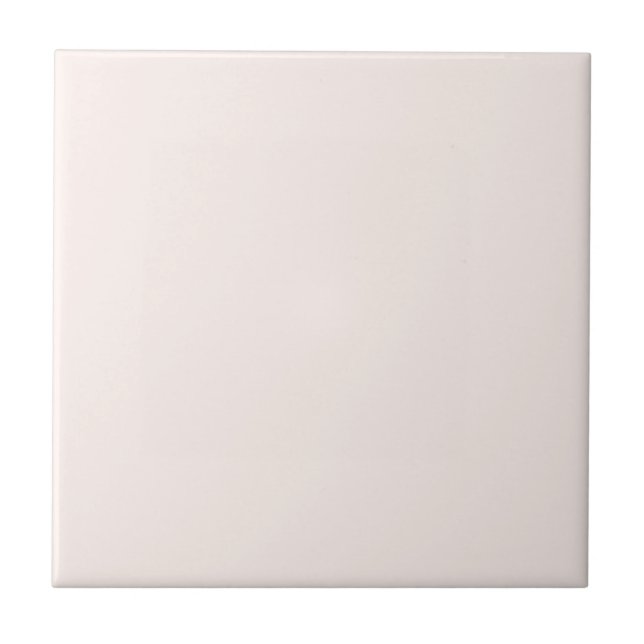 Breathlessly Pale Magenta Pink Solid Colour Tile (Front)