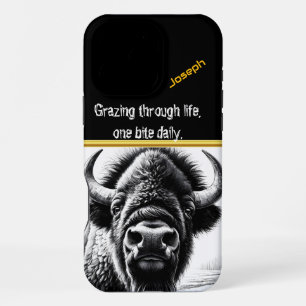 Breathtaking Buffalo in Tranquil Nature iPhone 16 Pro Max Case