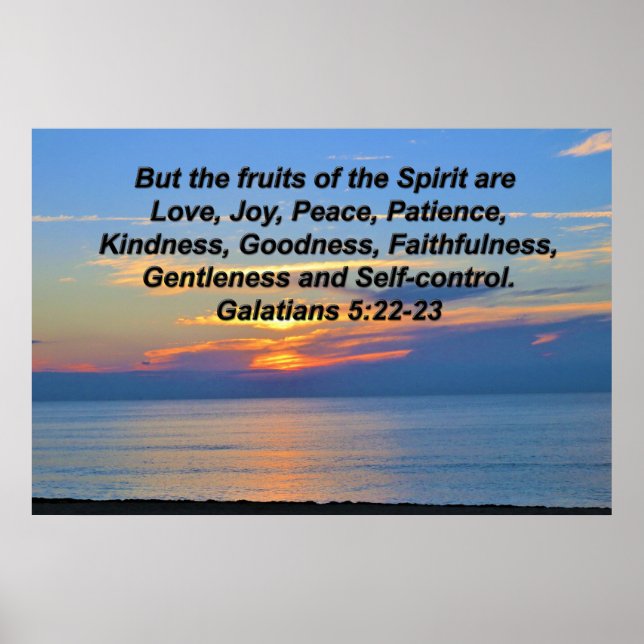 BREATHTAKING GALATIANS 5 SUNRISE WALL POSTER (Front)