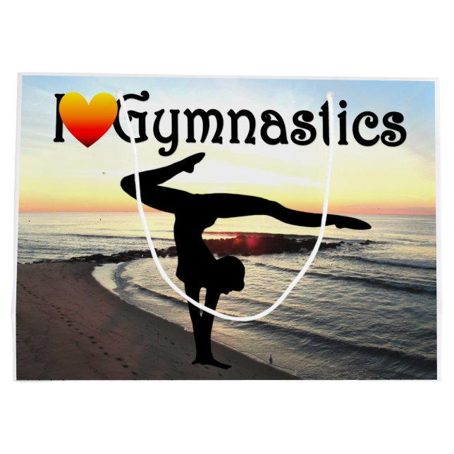 BREATHTAKING GYMNASTICS DESIGN LARGE GIFT BAG (Back)