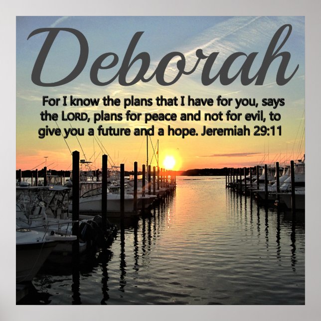 BREATHTAKING JEREMIAH 29:11 PERSONALIZED SUNSET POSTER (Front)